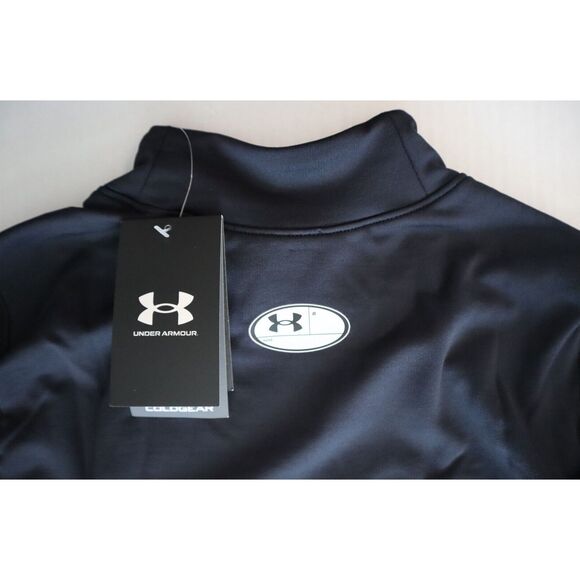Under Armour 1366066-002 Men's Sz M Black ColdGear Armour Fitted Mock Neck - Picture 4 of 7